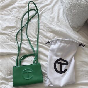 Telfar Green Mini Bag with Adjustable Strap